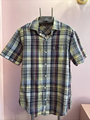 Penguin Original Slim Fit Multicolor Short Sleeve Button Up Shirt Men’s S - Image 1 of 4
