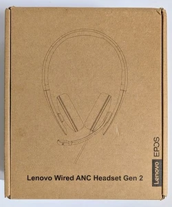 New Lenovo Go Wired ANC EPOS Headset Gen 2 (Teams) USB C /USB A Black 4XD1M45627 - Bild 1 von 4