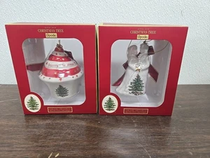 Spode Braut und Bräutigam/Cupcake Weihnachtsbaum 3" Weihnachtsschmuck Neu  - Bild 1 von 9