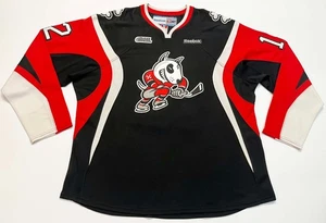 Reebok Niagara IceDogs DIFRUSCIA #12 OHL Hockey Jersey Adult XL Black Canada - Picture 1 of 9