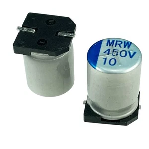 [50pcs] MRW-450V100MG135-TR 10uF 450V Polymer SMD-10x13.5 - Picture 1 of 1