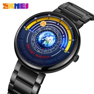 SKMEI Hombre Reloj de Cuarzo Acero Reloj de Pulsera Informal Hombre Azul Creativo Relojes Deportivos - Imagen 1 de 21