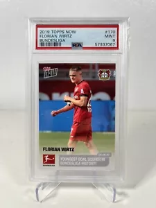 FLORIAN WIRTZ 2019 Topps Now Bundesliga #170 RC True Rookie Card PSA9 - Picture 1 of 2