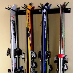 2 Stück Ski Wandhalterung Skihalter Geräteleiste Gerätehalter Gartengerätehalter - Bild 1 von 12