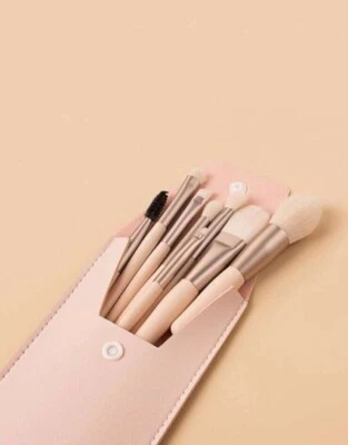 makeup Pinsel Reiseset mit Aufbewahrungstasche - Bild 1 von 4