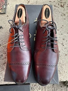 Allen Edmonds Yorktown Shoes Mens 6.5 UsCap Toe Derby Made USA Leather Soles - Picture 1 of 13