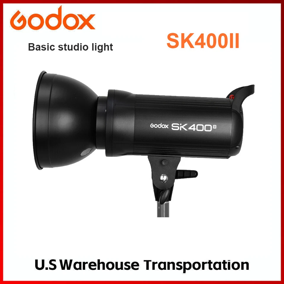 US Godox SK400II 400W Strobe Flash Light Modeling Lamp for Studio Photography