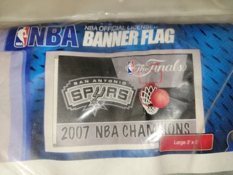 San Antonio Spurs Champions Flag NBA Basketball Banner 2007 Cover