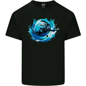 A Woman Scuba Diver Female Diving Mens Cotton T-Shirt Tee Top - Picture 1 of 21