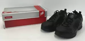 New Balance Black Leather Walking Running Sneakers Shoes MX623AB2 - Mens 9.5 4E - Picture 1 of 4