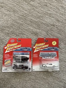 '65 y '66 neumáticos Pontiac GTO Johnny Lighting blancos y borgoña 1:64 Redline con capucha - Imagen 1 de 9