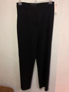 Narcisco Rodriguez Womens Straight Leg Trouser Pants Black Wool Size 4 - Picture 1 of 6