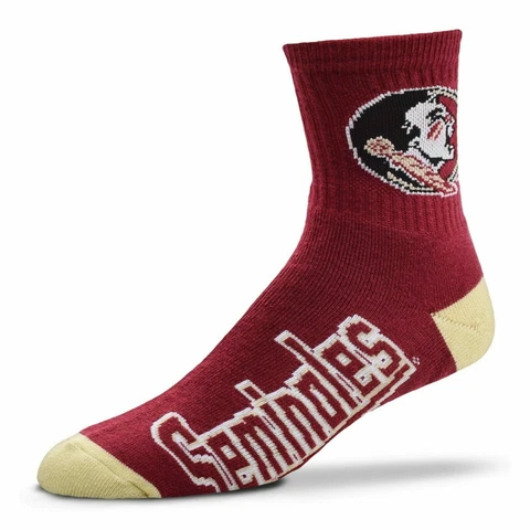 Florida State Seminoles NCAA FBF Team 1/4 Quarter Adult Socks - *Large Cover