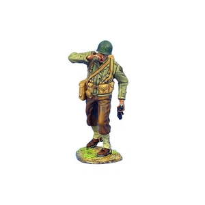 NOR046 US 4th ID Private Pulling Grenade Pin with M1 Carbine by First Legion - Picture 1 of 3