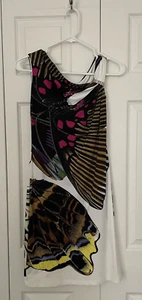 Roberto Cavalli mehrfarbiges Schmetterlingsdruckkleid Größe: 40 - Bild 1 von 9