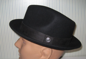 STETSON FEDORA Hat wool black