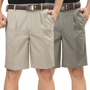 Nuevos Pantalones Cortos Para Hombre Cintura Alta Algodón Lino Sueltos Talla 30-46 Pantalones Cortos Carga Trabajo Verano - Imagen 1 de 15