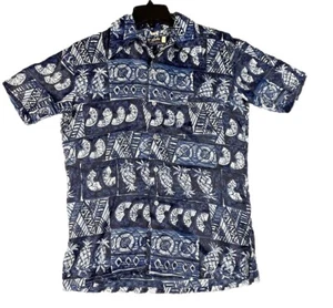 Vtg Aloha Hawaiian Shirt Men’s Small Abstract #662 Of 998 Short Sleeve Korea - Picture 1 of 9