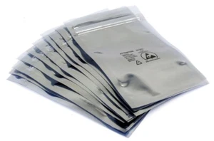 10x ESD Bags 10cm x 15cm Silver Antistatic 100mm x 150mm RAM Schutz Beutel Tüten - Bild 1 von 1