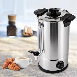Hervidor eléctrico de agua caliente 10L/2,64gal acero inoxidable urna de té café - Imagen 1 de 17