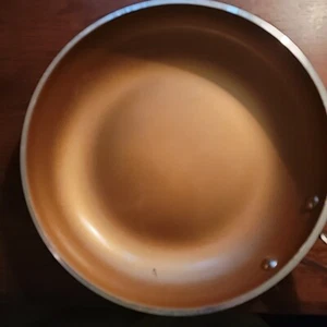 Gotham Steel Pro Fry Sauce Pan Nonstick Ceramic Copper Coating 12" Gray Cooking - Picture 1 of 5