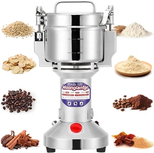 Grain Mill Grinder Electric 300G Commercial Spice Grinder 1500W Stainless Steel - Picture 1 of 12