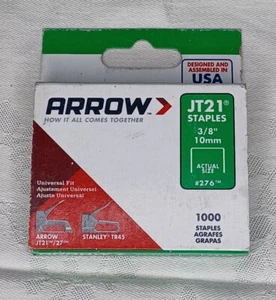 2 Packungen Arrow JT21 3/8" Polsterklammern 1000 Stück Packung USA NOS - Bild 1 von 2