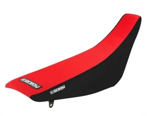 2003-2017 HONDA CRF 230 Seat Cover Gripper Enjoy Mfg BLACK SIDES / RED TOP #149 - Picture 1 of 5
