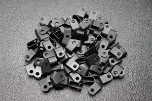 25 PACK 3/16 CABLE CLAMPS NYLON BLACK UV RESISTANT HOSE WIRE ELECTRICAL BCC316 - Picture 1 of 4