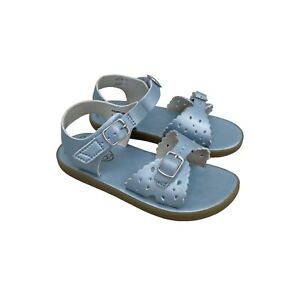 Footmates Ariel Blue Open Toe Adjustable Sandals Shoes Toddler Girl size 9