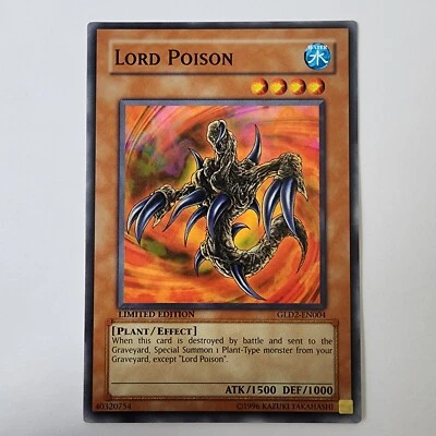 Lord Poison - GLD2-EN004 - NM/VLP - Common - Limited - Yugioh - Image 1 of 2
