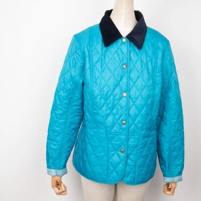 Chaqueta acolchada Barbour para mujer azul al por menor verano Liddesdale Reino Unido 14 UE 40 / EE. UU. 10 Foto 1 de 4