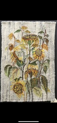 Impresionante arte tapiz de pared de RMINA FLANCZEWSKA-JASEK 28’ ́x 18”5 girasoles Foto 1 de 4