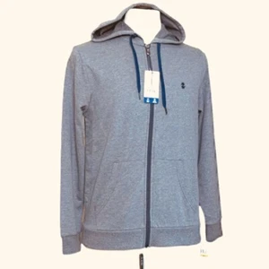 Sudadera con Capucha IZOD Perform Para Hombre Cremallera Manga Larga Pequeña Gris Nueva - Imagen 1 de 10