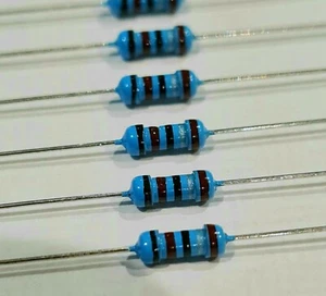 0,1 OHM 1/4W MF 1% PELÍCULA METÁLICA 100 X RESISTENCIAS - Imagen 1 de 2