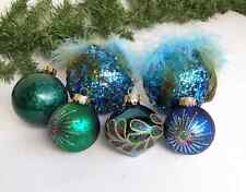 Vintage Peacock Ball Christmas Ornaments