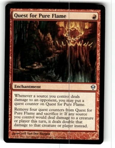 Quest for Pure Flame Zendikar Regular MTG - Picture 1 of 2