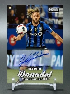 Topps Stadium Club MLS #54 2017 MARCO DONADEL Montreal Impact Auto - Imagen 1 de 2