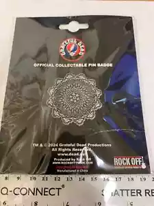 GRATEFUL DEAD METAL EMBLEM VERY HIGH QUALITY METAL BADGE OFFICIALLY LICENSED - Picture 1 of 7