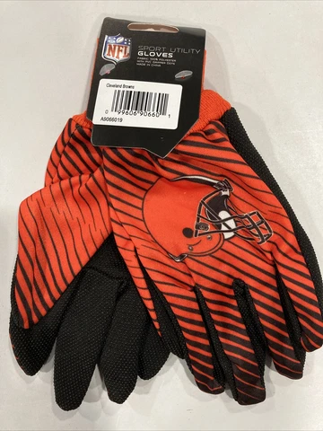 Cleveland Browns Football NFL Adult Full Color Sport Utility Work Grip Gloves Cover