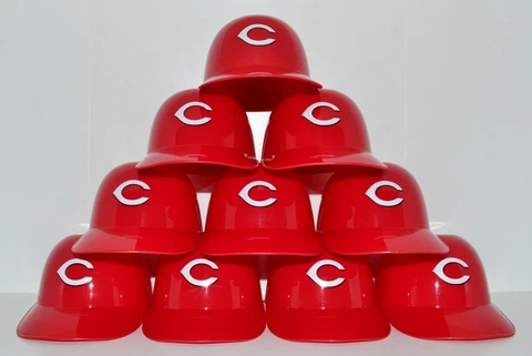 Lot of (10) CINCINNATI REDS Ice Cream SUNDAE HELMETS New Baseball Mini Bowl Cover