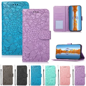 For Samsung Galaxy S23 S24 Ultra S22 Note20 Magnetic Leather Wallet Case Cover - Picture 1 of 11