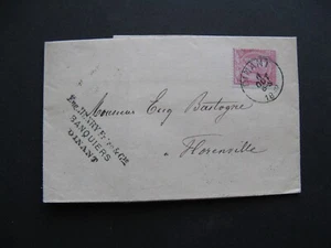 BELGIUM, cover 1892, Dinant - Florenville - Picture 1 of 3