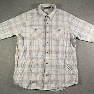 Travis Mathew Schottenkaro Langarm Viskose Mischung Knopf Hemd Herren XL Stretch - Bild 1 von 8