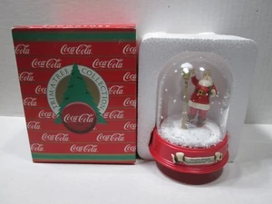 1986  COCA~COLA  SANTA  SNOW GLOBE - EMPTY - Picture 1 of 10