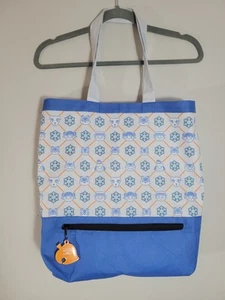 Borsa tote Animal Crossing New Horizons blu invernale 15x16 - Foto 1 di 11