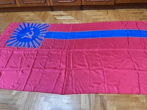 Vintage 1970’s Georgia SSR UDSSR Flag Soviet 175x93cm. - Bild 1 von 7