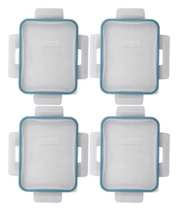 Snapware 7211R 6 Cup Total Solutions Clear Lid W/Juniper Green Gasket (4-Pack) - Picture 1 of 4