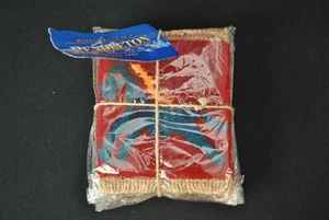 4 Pack New Pendleton Wool Mug Rug Coasters Native Western Horses 625KS - Picture 1 of 3