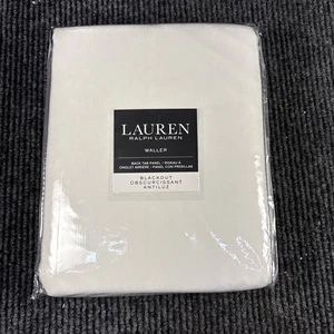 Curtain Lauren Ralph LaurenBlackout Solid 100% Cotton 52 x 84 inches Rod Pocket - Picture 1 of 4